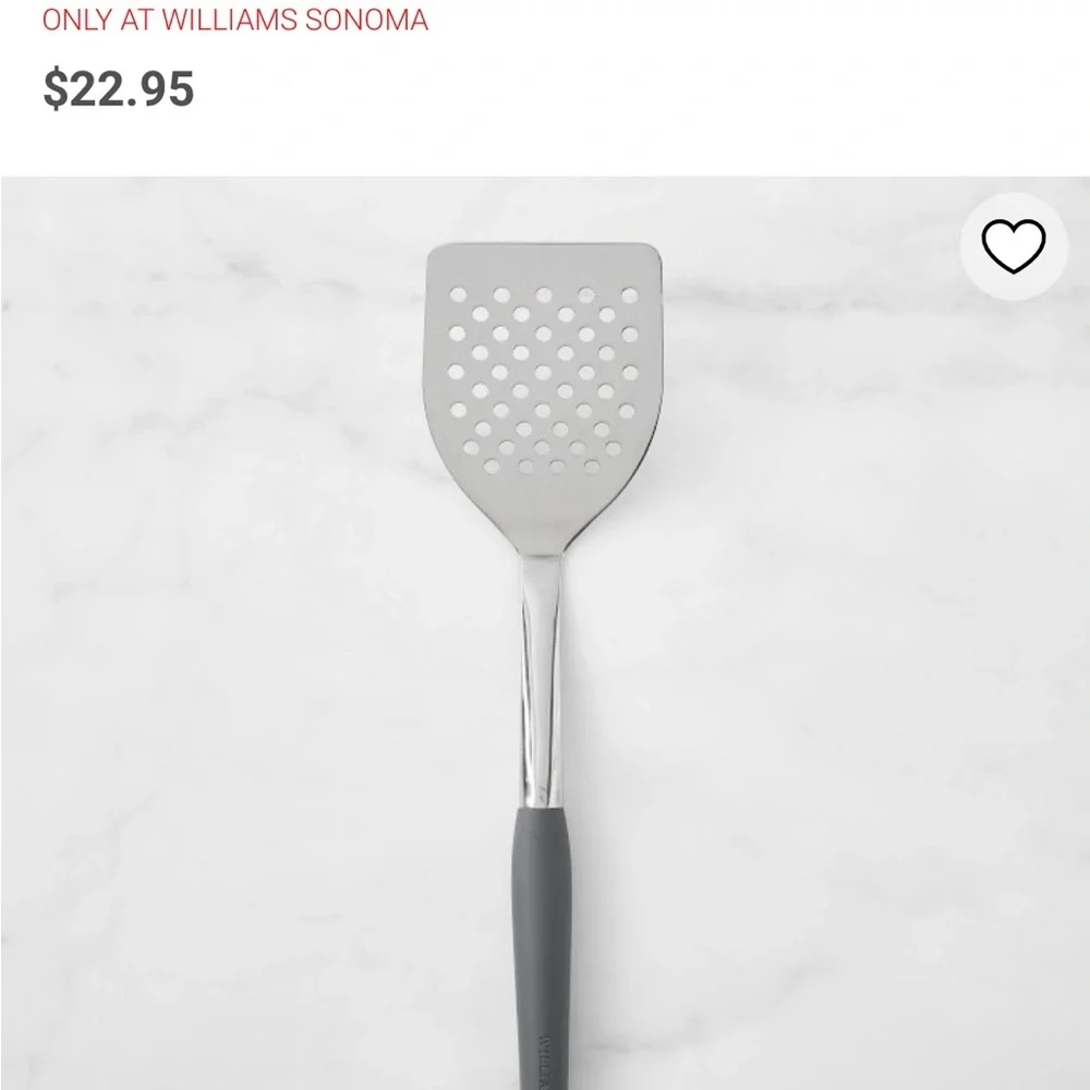 Stainless Steel Slotted Turner/Spatula by Williams Sonoma